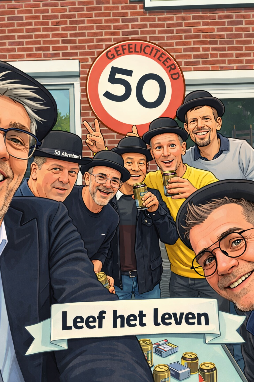 Leef het leven, lach elke dag – samen sterk, geen stap terug!