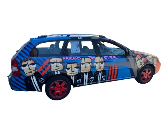 Carbage Run auto - aanzicht 2